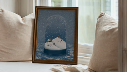Magical Winter Snow Globe, Poster