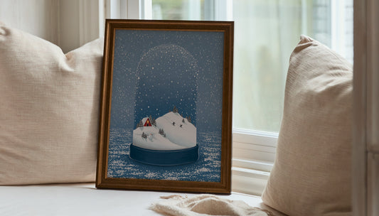 Magical Winter Snow Globe, Poster
